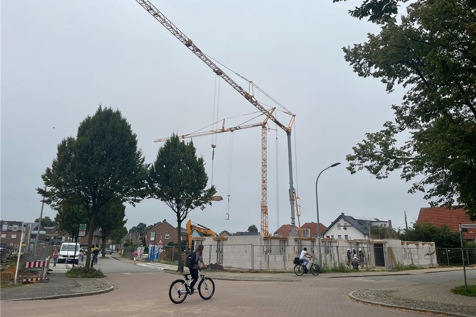 Beim Mietspiegel hält sich Borken an Bocholt An der Hawerkämpe werden derzeit neue Mietshäuser gebaut.