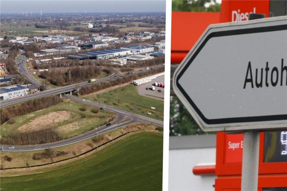 An der Kreuzung von B67 und Mussumer Ringstraße soll ein Autohof entstehen.