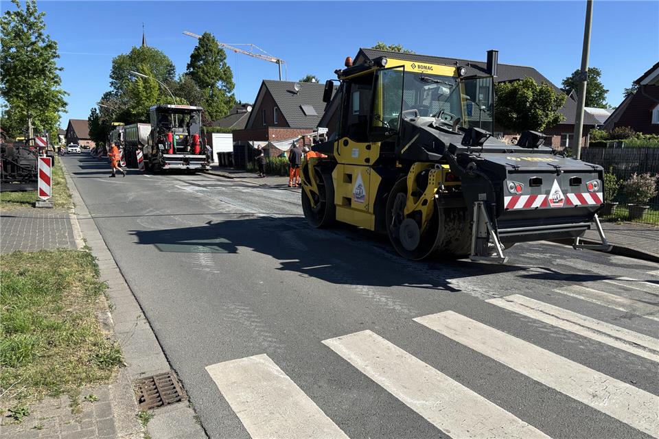An der Schermbecker Straße in Erle sind die Sanierungsarbeiten inzwischen abgeschlossen.