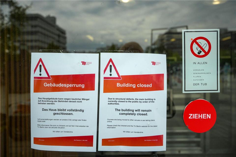 An der TU wurde ein Krisenstab eingerichtet.Soeren Stache/dpa