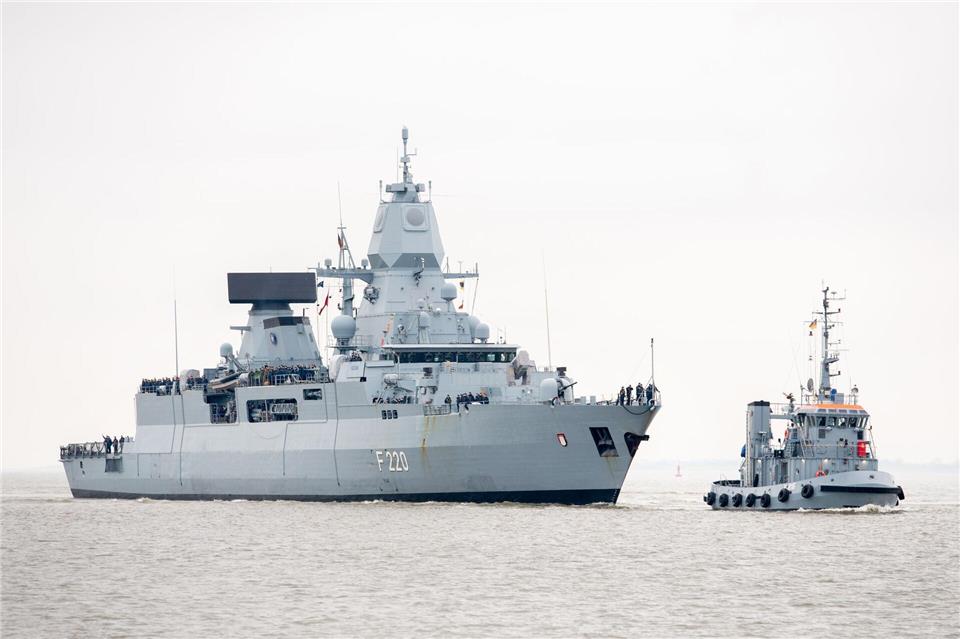 An der Übung in Norwegen beteiligt sich auch die Fregatte „Hamburg“. (Archivbild)Hauke-Christian Dittrich/dpa