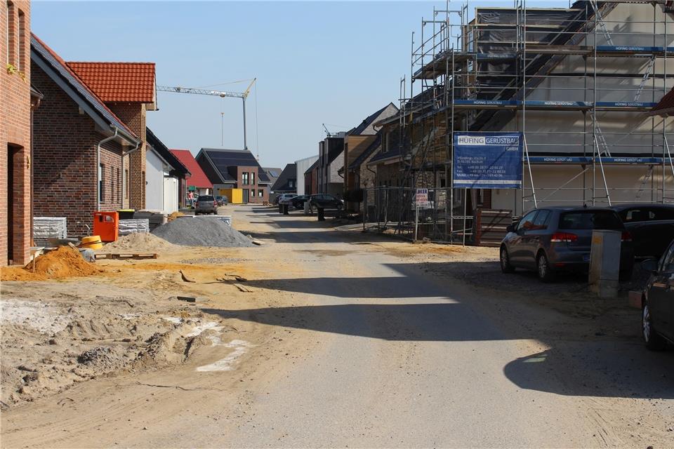 An der Van-Gent-Straße stehen fast 90 Prozent der Häuser; daher soll die Straße ausgebaut werden.