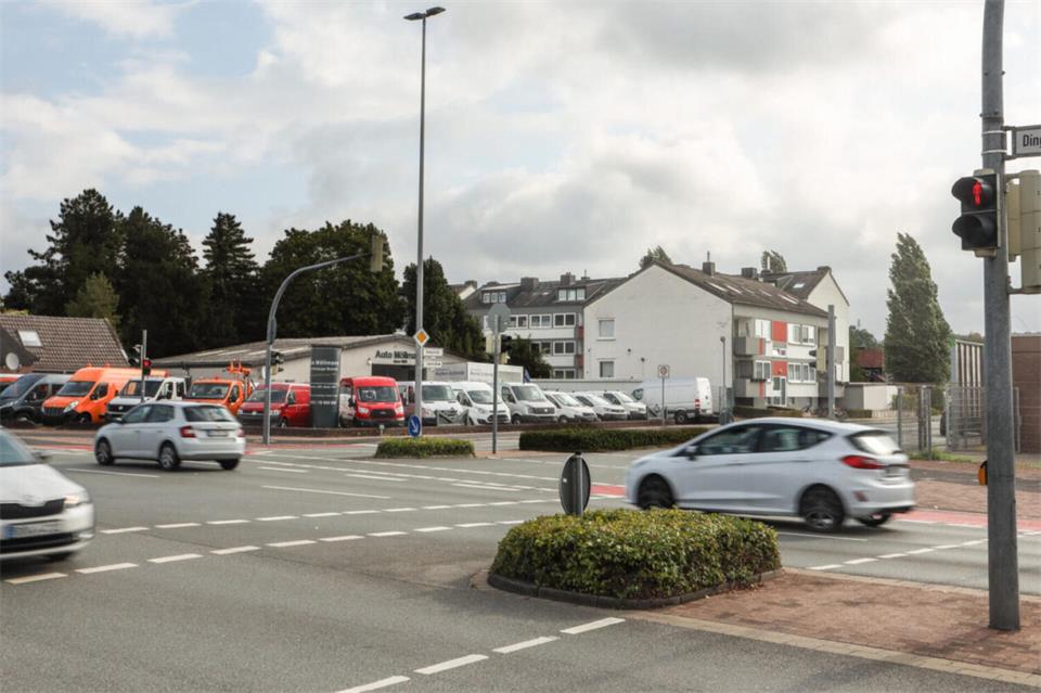 An dieser Kreuzung in Bocholt hatte die Polizei den Angeklagte kontrolliert.