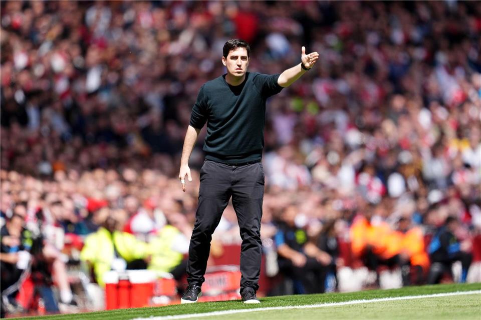 Andoni Iraola gilt als Trainer-Favorit bei Bayer Leverkusen. (Archivbild)Adam Davy/PA Wire/dpa