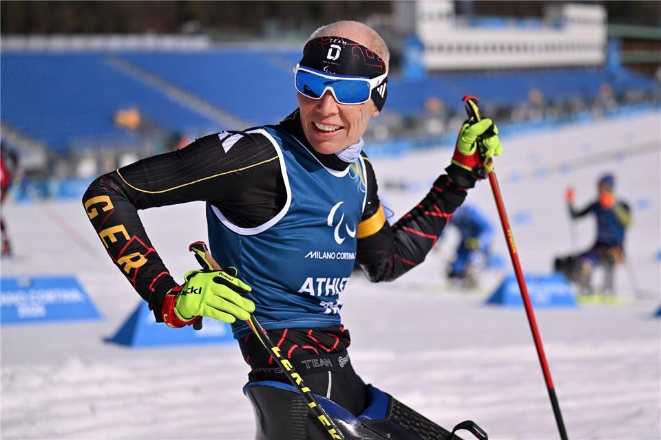 Andrea Eskau möchte ihre neunten Spiele genießen.Martin Schutt/dpa