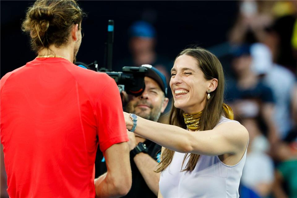 Andrea Petkovic übernimmt ganz unterschiedliche Rollen - mal ist sie Expertin, mal Interviewerin.Frank Molter/dpa