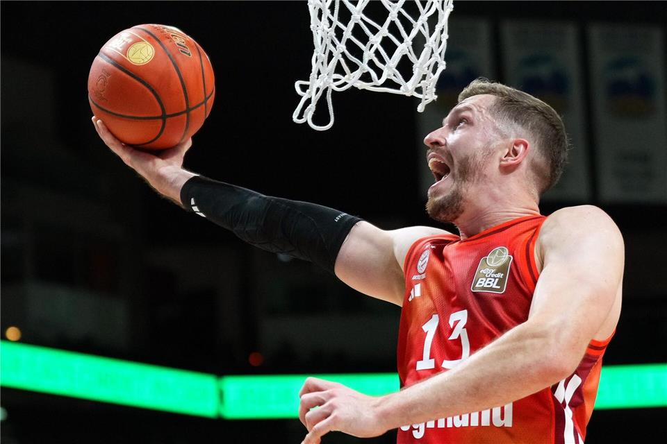 Andreas Obst war nach Spencer Dinwiddie zweitbester Münchener Werfer gegen Heidelberg. (Archivbild)Soeren Stache/dpa