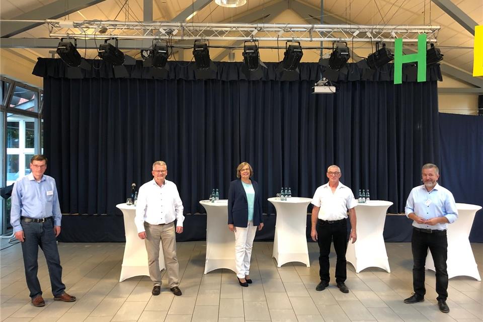 Andreas Rentel, Martin Tesing, Elke Rybarczyk, Andreas Overkämping und Peter Berger. 