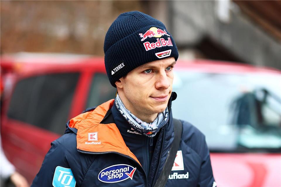 Andreas Wellinger glaubt nicht an einen Patzer von Domen Prevc.Daniel Karmann/dpa