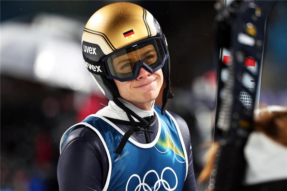 Andreas Wellinger war weit weg von den Medaillen.Daniel Karmann/dpa