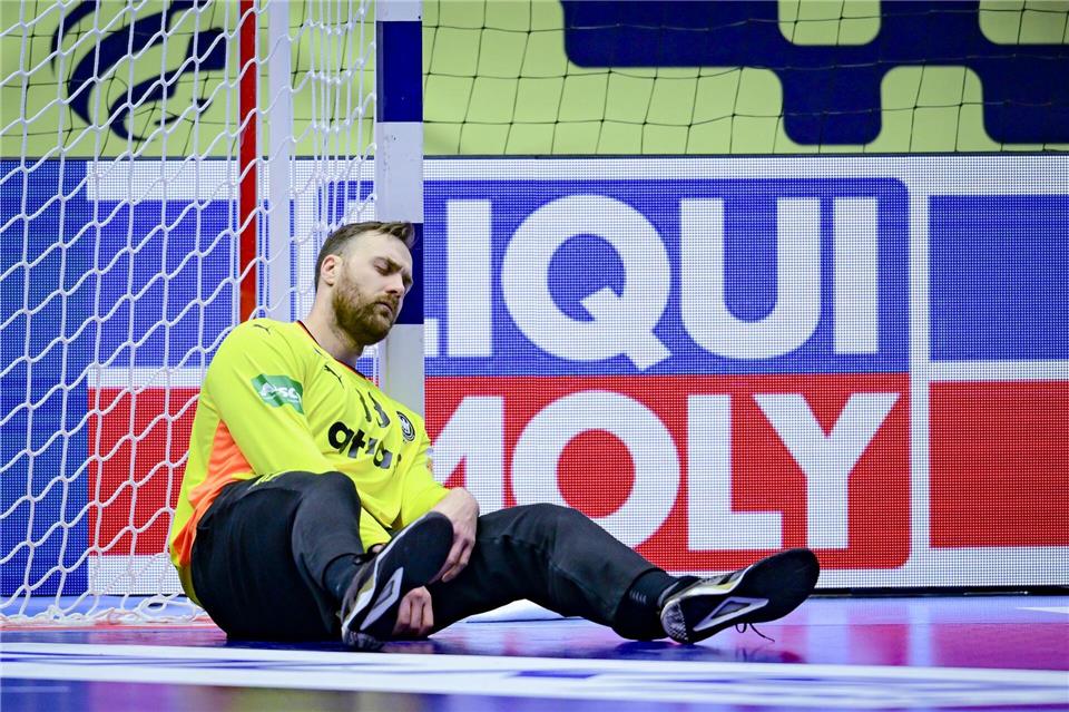 Andreas Wolff stand in der Schlussphase auf dem Parkett.Sina Schuldt/dpa