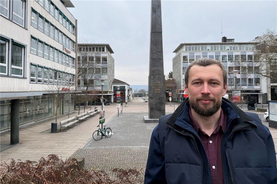 Andrii Katrych hilft aus Kassel mit Hilfslieferungen und Projekten der Ukraine. Nicole Schippers/dpa