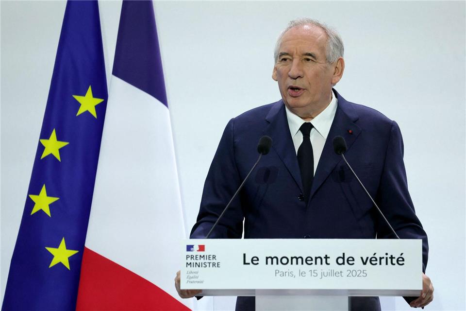 Frankreich droht Regierungssturz – Sorge um Schulden wächst Anfang der Woche wird der Sturz von Premier Bayrou und seiner Regierung erwartet. (Archivbild)Thomas Samson/AFP/dpa