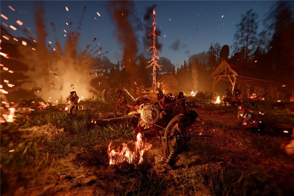 Angriff bei Nacht - in „Crimson Desert“.Pearl Abyss/dpa-tmn