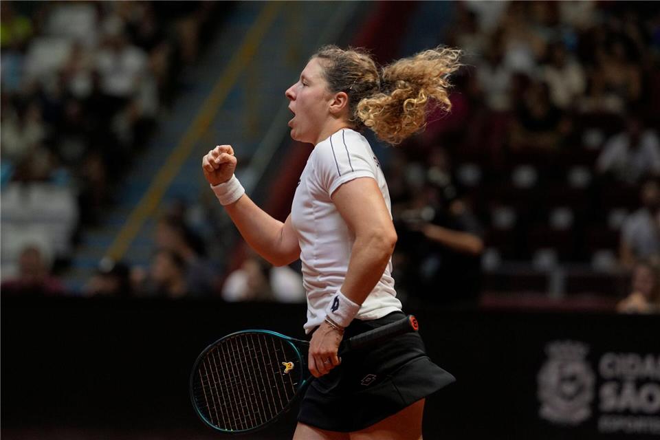 Anna-Lena Friedsam startet beim ITF-75-Turnier in Hamburg. Andre Penner/AP/dpa