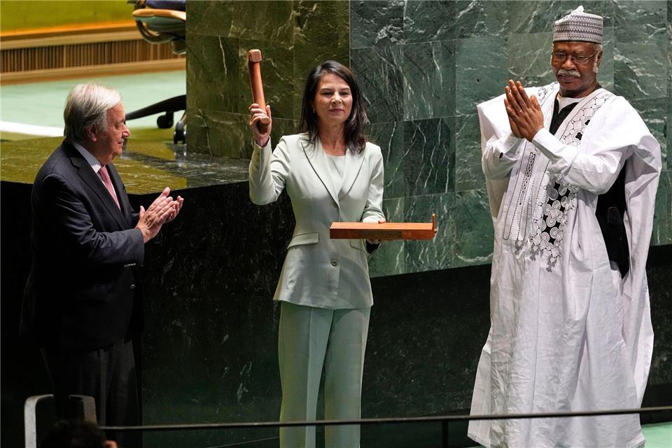 Annalena Baerbock ist jetzt Präsidentin der UN-Vollversammlung. Seth Wenig/AP/dpa