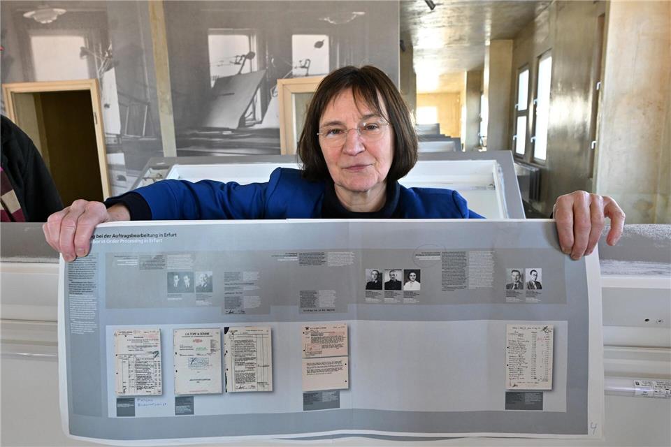 Annegret Schüle leitet den Erinnerungsort Topf & Söhne in Erfurt seit 2011. Sie erhält den Bundesverdienstorden. (Archivbild)Martin Schutt/dpa