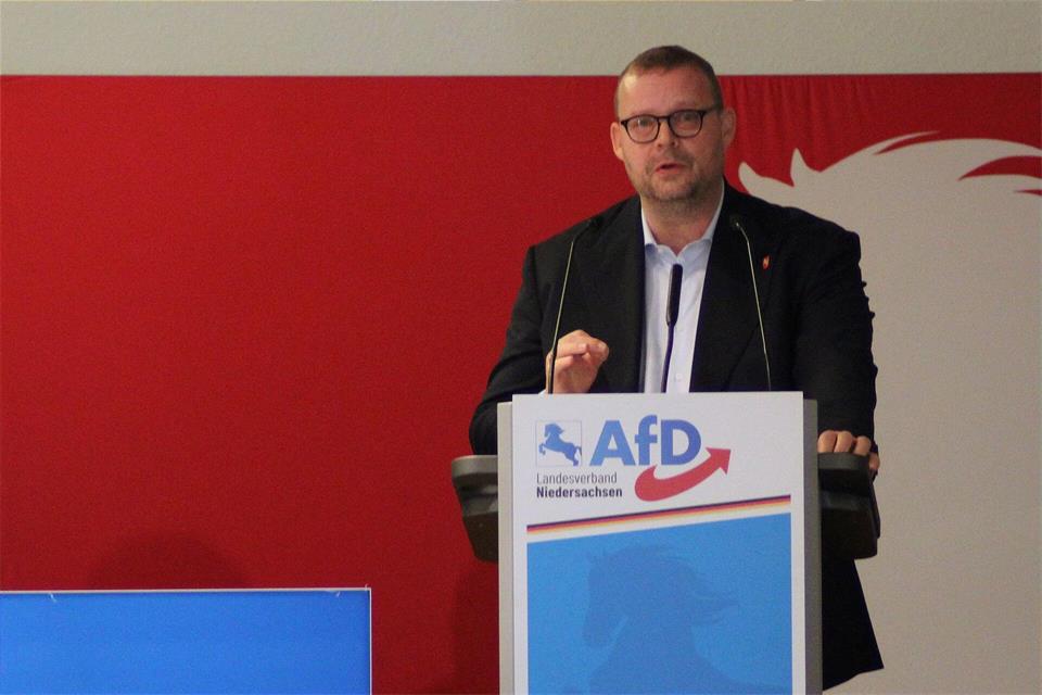 Ansgar Schledde ist seit 2024 Landeschef der AfD in Niedersachsen.Kai Moorschlatt/dpa