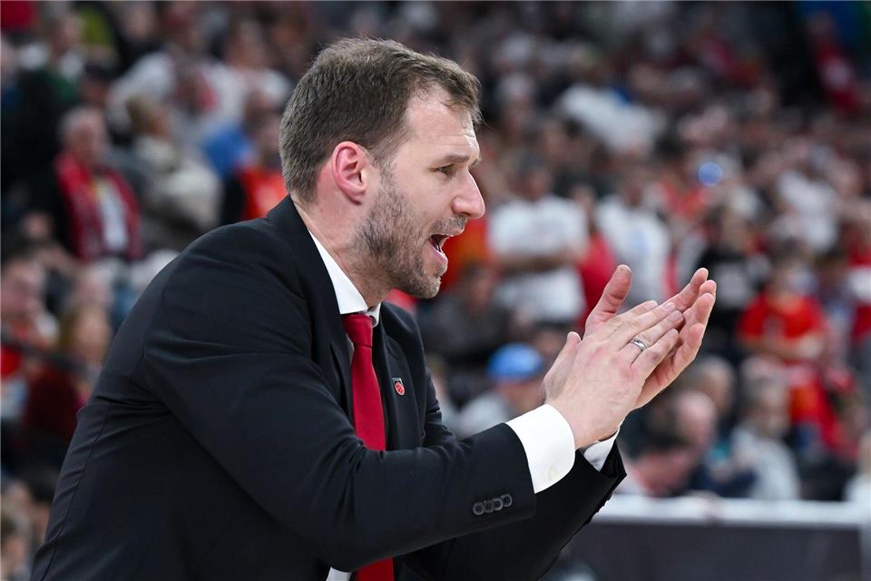 Anton Gavel hat mit Bamberg auch das zweite Heimspiel gegen seinen ehemaligen Club Ulm gewonnen. (Archivbild)Sven Hoppe/dpa