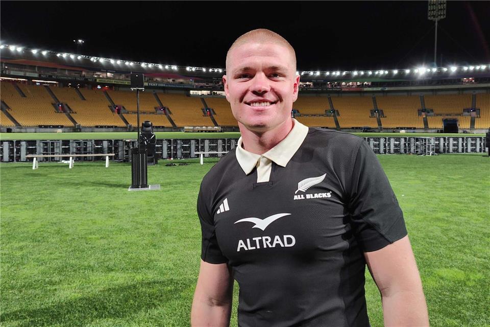 Anton Segner wurde in Wellington zum ersten deutschen Spieler für die legendären „All Blacks“.Fotoreport-DB/Johannes Katzer/dpa
