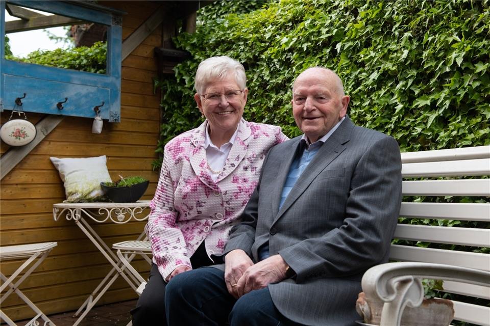 Antonia und Werner Hertog aus Weseke feiern Diamantene Hochzeit.