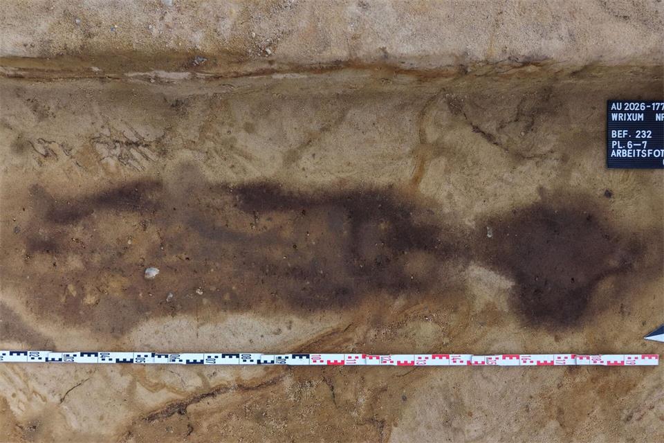 Archäologen haben auf Föhr Körpergräber aus dem 5. bis 7. Jahrhundert gefunden. ---/Archäologisches Landesamt Schleswig-Holstein/ALSH/dpa