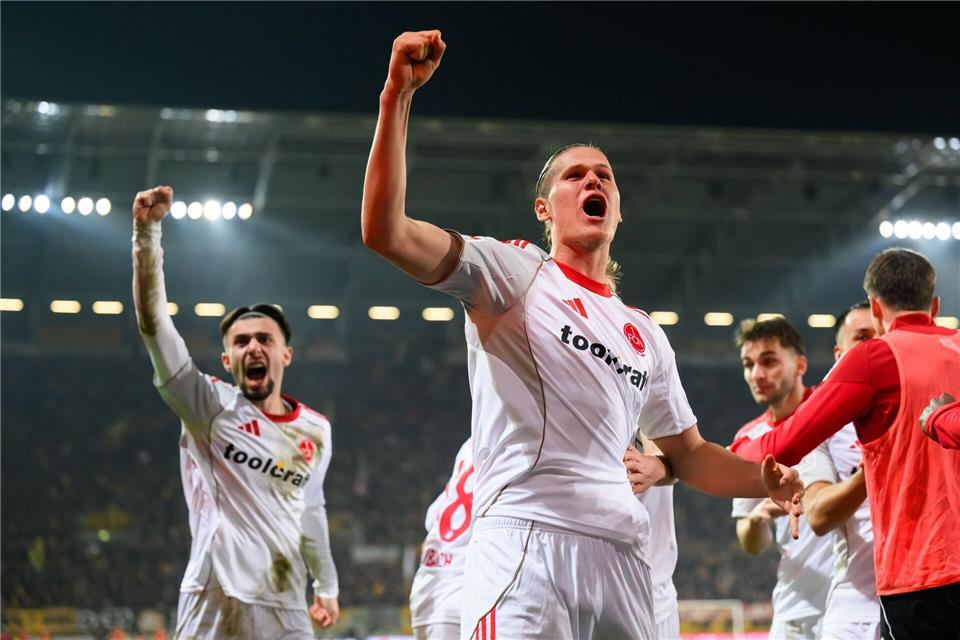 Artem Stepanov hatte in Utrecht schon viel Grund zum Jubeln. (Archivbild)Robert Michael/dpa