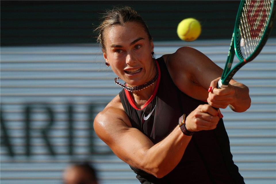Aryna Sabalenka hat in Berlin keine Chance mehr auf den Titel. (Archivbild)Aurelien Morissard/AP/dpa