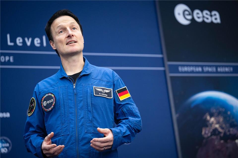 Astronaut Maurer sagte, es sei richtig, dass Deutschland von den Esa-Mitgliedern zuerst einen Astronauten stellen dürfe. Sina Schuldt/dpa