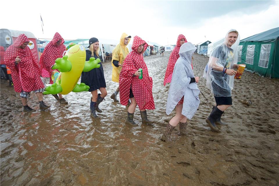 Auch 2016 hat das Wetter bei Rock am Ring nicht mitgespielt. (Archivbild)picture alliance / dpa