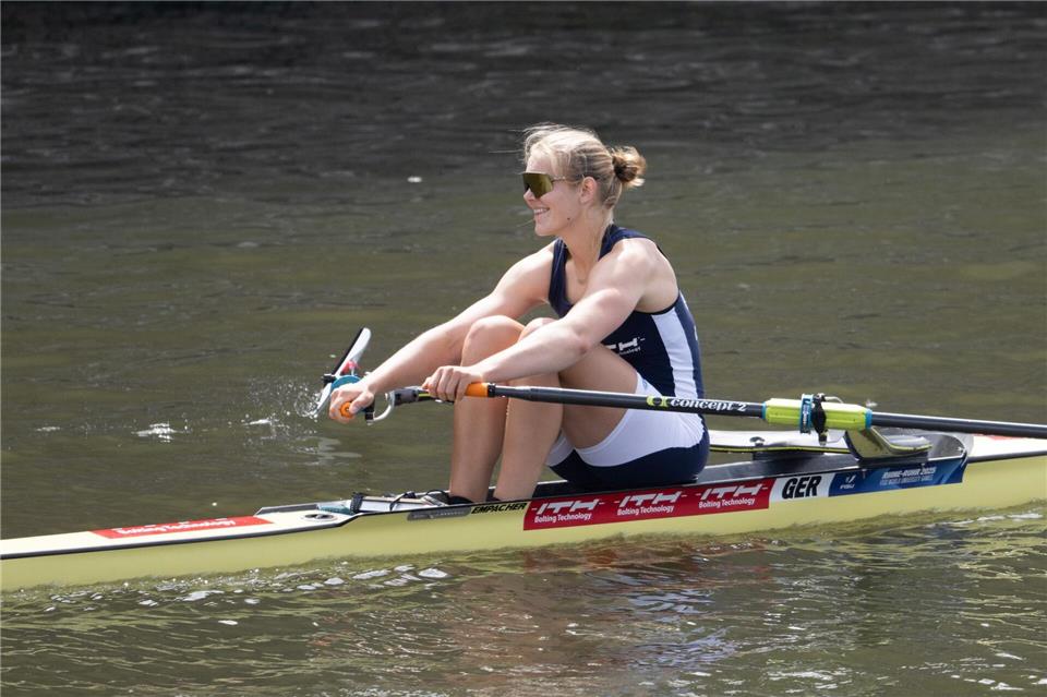 Auch Alexandra Föster ist ins WM-Finale eingezogen. (Archivbild)Sebastian Kahnert/dpa