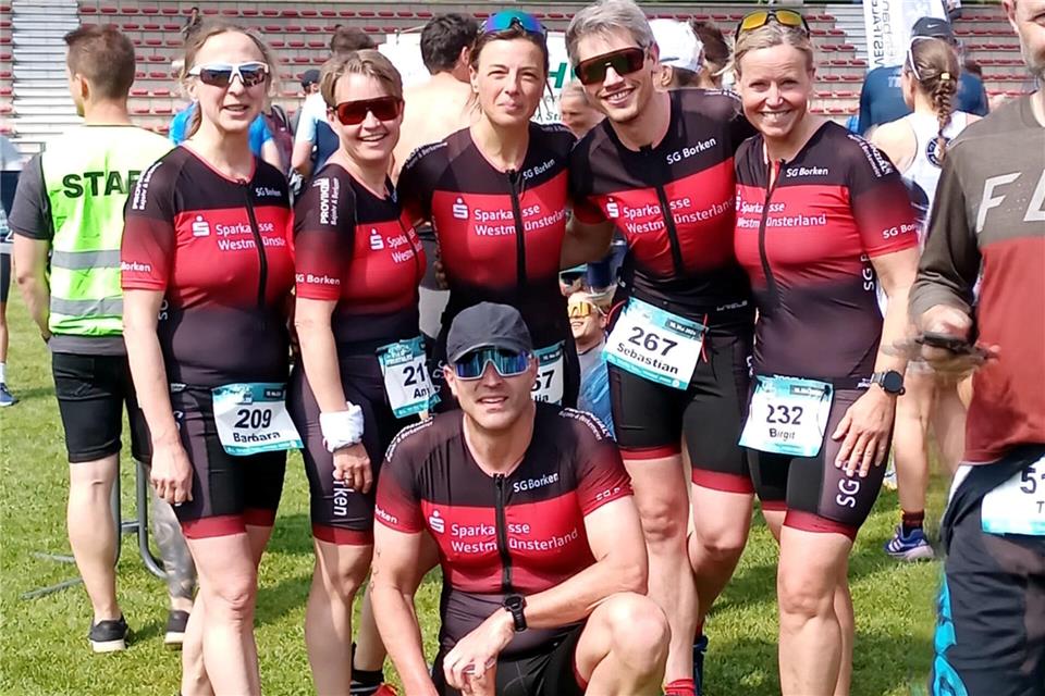Auch Athletinnen und Athleten der SG Borken kämpften sich in Gladbeck über die Kurz- und Sprintdistanz.