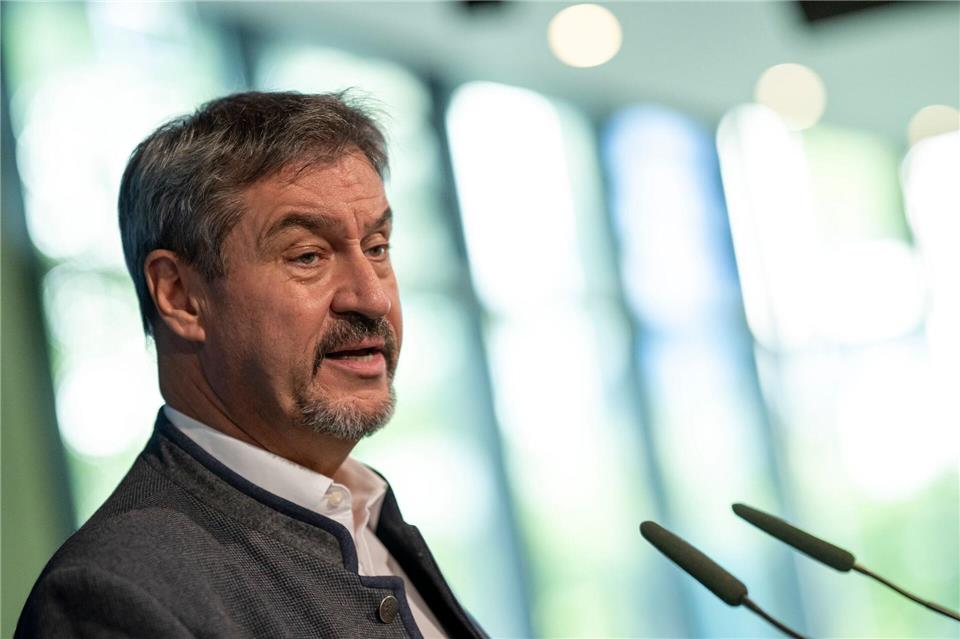 Auch CSU-Chef Markus Söder ist strikt gegen eine Koalition der Union mit den Grünen im Bund. (Archivfoto)Peter Kneffel/dpa