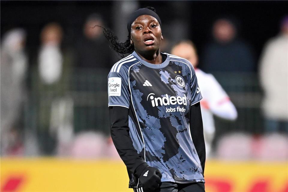 Auch Eintracht-Stürmerin Nicole Anyomi traf gegen Häcken nicht ins Tor. Jennifer Brückner/dpa