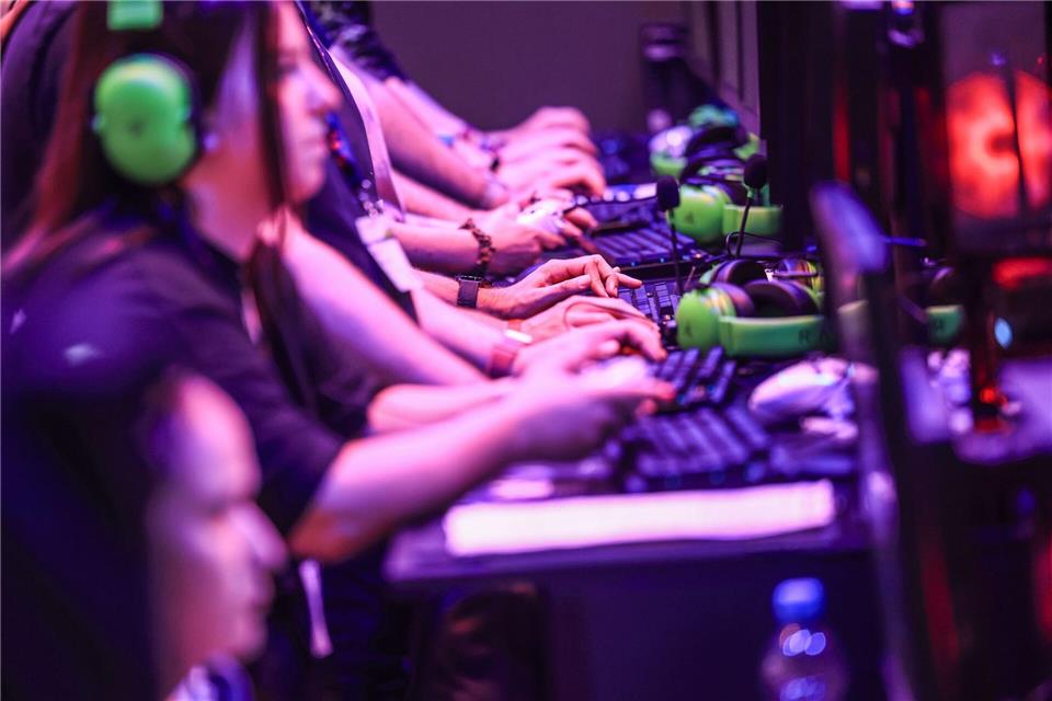 Auch Entwickler-Teams und Unternehmen aus Sachsen präsentieren sich auf der Computerspielemesse Gamescom in Köln (Archivbild)Oliver Berg/dpa