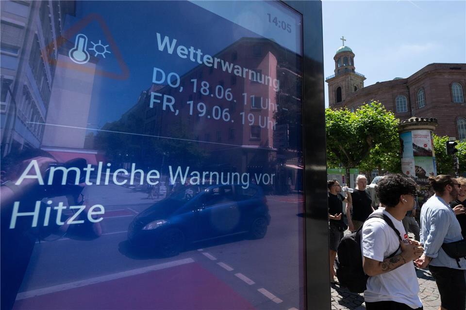 Auch Frankfurt gehört zu den Hitze-Spitzenreitern. Boris Roessler/dpa
