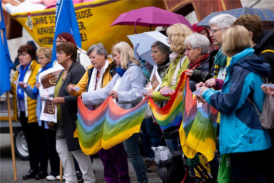 Auch Reformgruppen sind auf dem Katholikentag unterwegs.Sven Hoppe/dpa