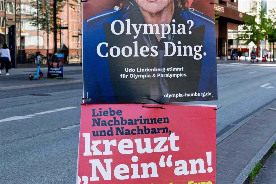 Auch Sänger Udo Lindenberg wirbt für Olympia, die Gegner kommen bescheidener daher.Markus Scholz/dpa