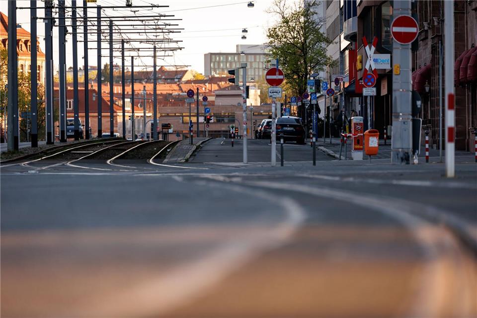 Auch Straßenbahnen und Busse wurden bestreikt.Daniel Karmann/dpa