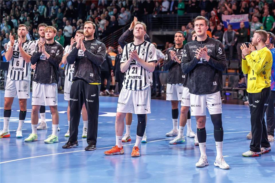 Auch am 2. Weihnachtstag gefordert: Die Handballer des THW Kiel. Archivbild)Andreas Gora/dpa