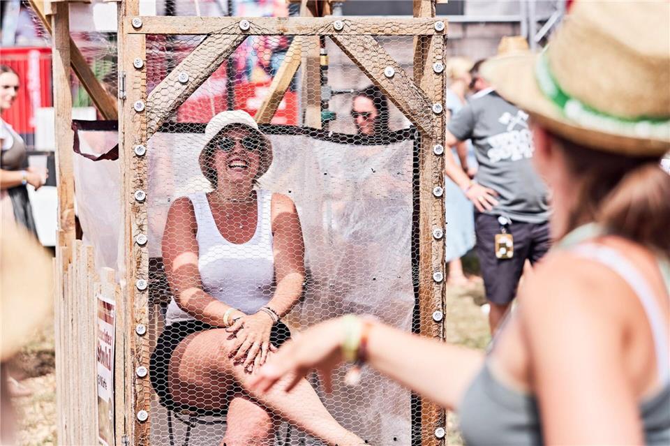 Auch an Geschicklichkeitsspielen kann man auf dem Festival „Woodstock der Blasmusik“ teilnehmen.Klaus Mittermayr/Woodstock der Blasmusik/dpa-tmn