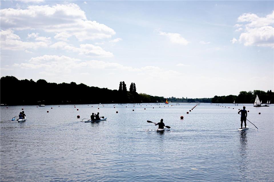 Auch auf dem Maschsee finden 2026 Wettbewerbe der Finals statt.Moritz Frankenberg/dpa