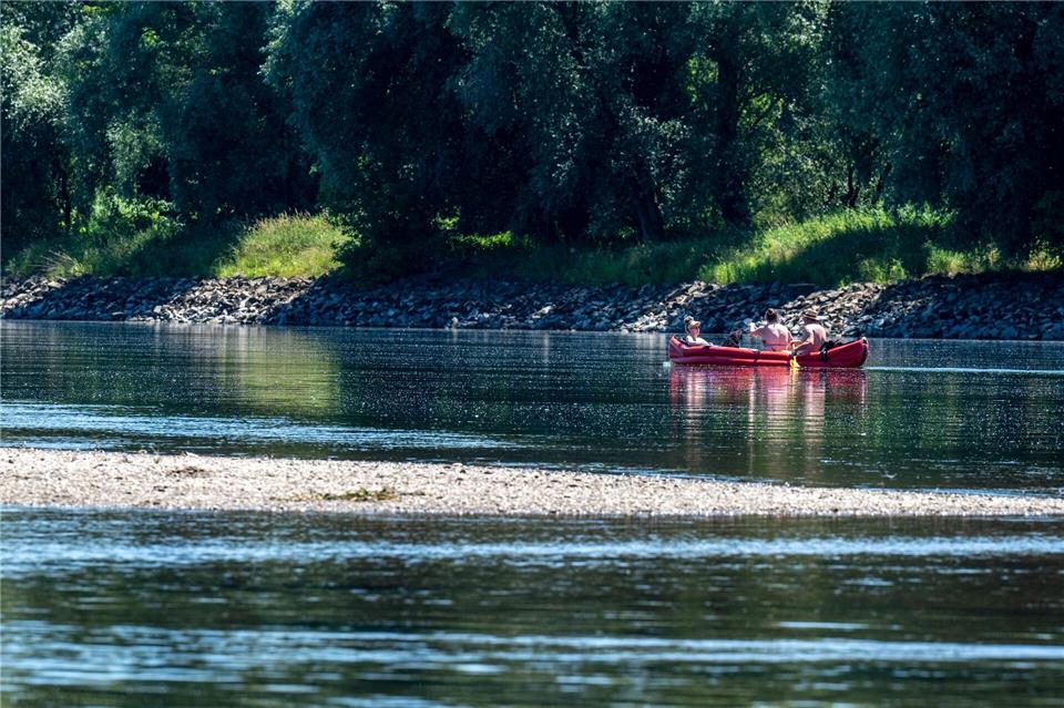 Auch das Wasser der Donau wird wärmer. (Archivbild)Armin Weigel/dpa