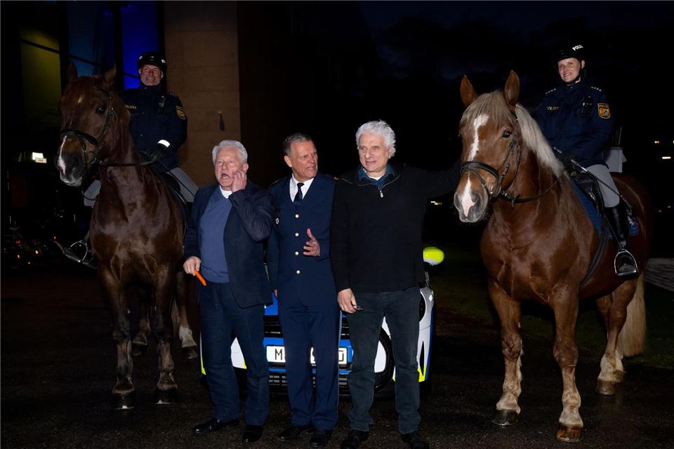 Auch der Münchner Polizeipräsident verabschiedete die Fernseh-Kommissare.Sven Hoppe/dpa