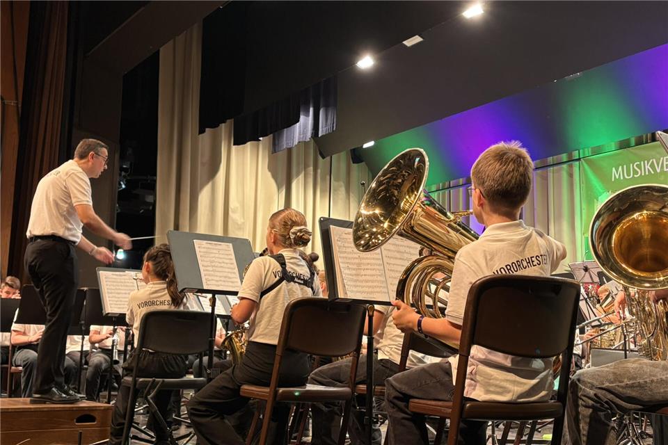 Auch der Vereinsnachwuchs war beim Jahreskonzert dabei.