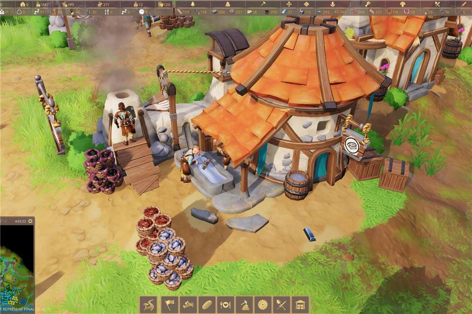 Auch eine Schmiede braucht’s natürlich in „Pioneers of Pagonia“.-/Envision Entertainment/dpa-tmn