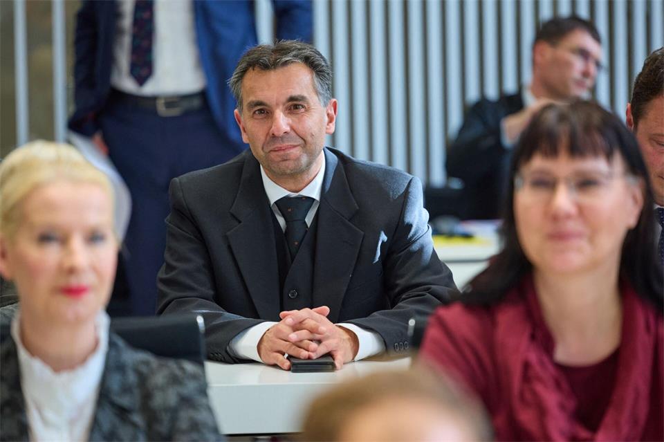 Auch er war für das Amt des Landtagspräsidenten angetreten: AfD-Abgeordneter Carlos Rodrigues.Jens Büttner/dpa