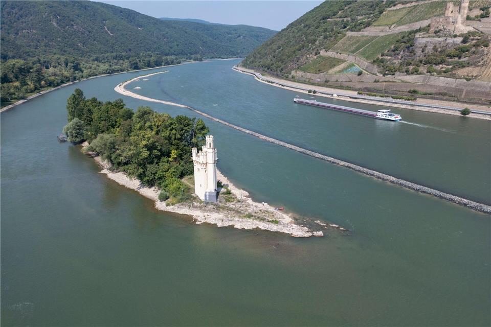 Auch ihn verewigte Turner: Mäuseturm auf einer kleinen Rheininsel bei Bingen.Boris Roessler/dpa/dpa-tmn