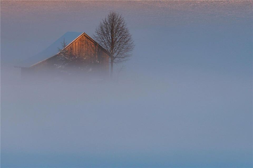 Auch in den kommenden Tagen bleibt es in Bayern oft neblig. (Archivbild)Karl-Josef Hildenbrand/dpa