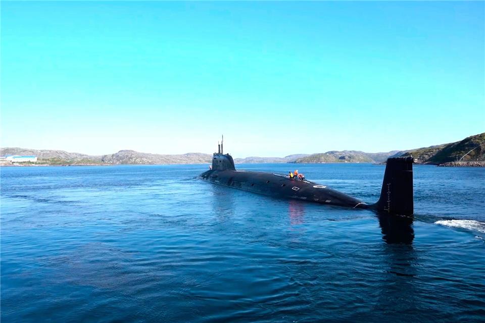 Russland und Belarus üben Einsatzplanung für neue Rakete Auch in der Ostsee und in der polaren Barentssee wurde geübt.Russisches Verteidigungsministerium/AP/dpa
